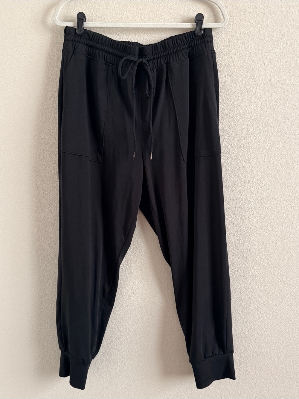LOFT Lou & Grey Black Jogger Pants with Drawstring Waist Size XL